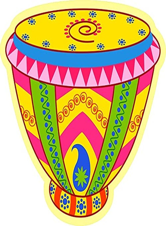 Collectible India Souvenir WoodenTabla Fridge Magnet,Perfect for Gifting and Decoration